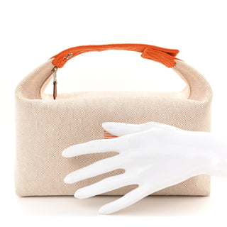 Hermès Bride-a-Brac Case/Holder Orange / Natural back view