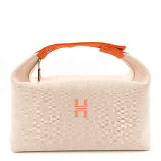 Hermès Bride-a-Brac Case/Holder Orange / Natural front view
