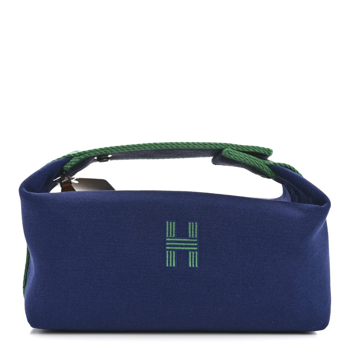 Hermès Bride-a-Brac Case/Holder Blue / Natural front view