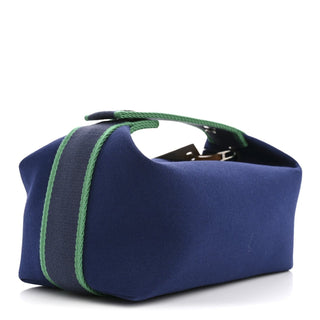 Hermès Bride-a-Brac Case/Holder Blue / Natural side view