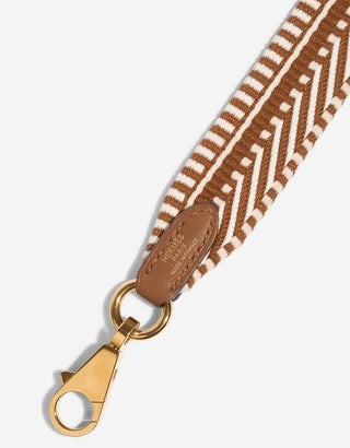 Hermès Cavale Shoulder Strap 50mm Gold / Ecru side view