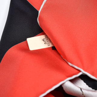 Hermès Brides de Gala Scarf 90cm Red / White back view