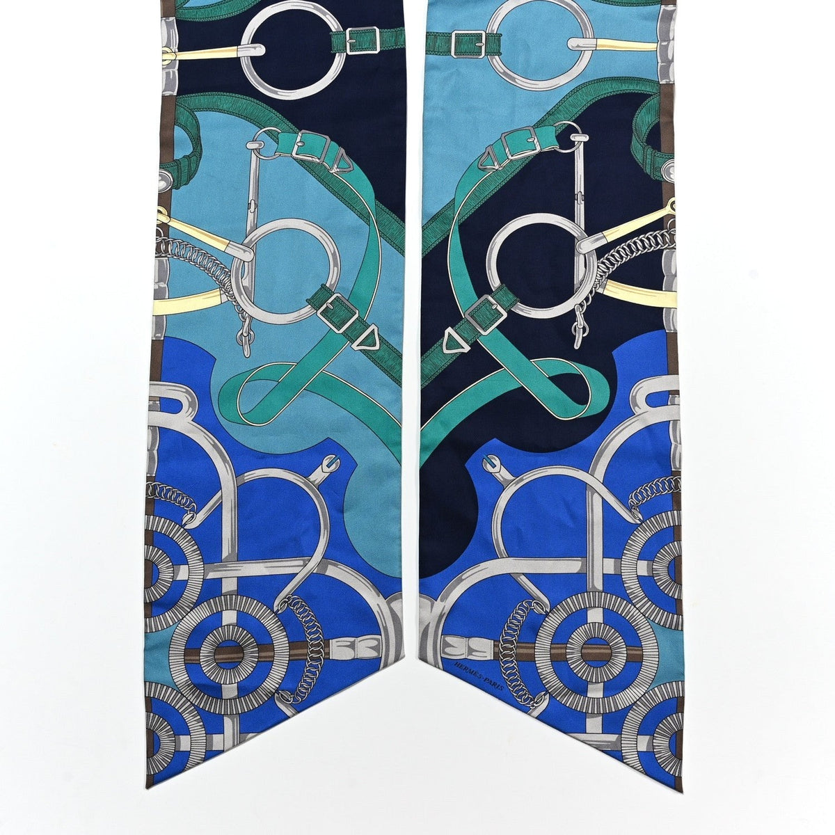Hermès Twilly Scarf Eperon d'Or front view