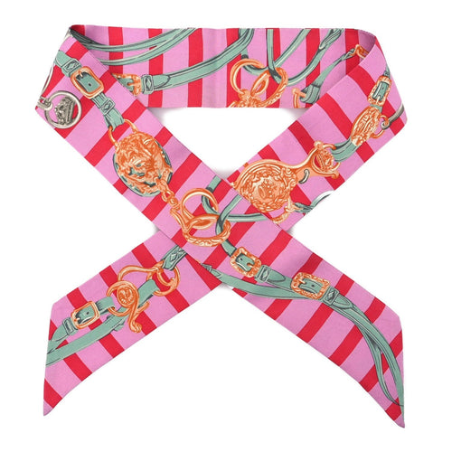 Hermès Twilly Scarf Pink / Red