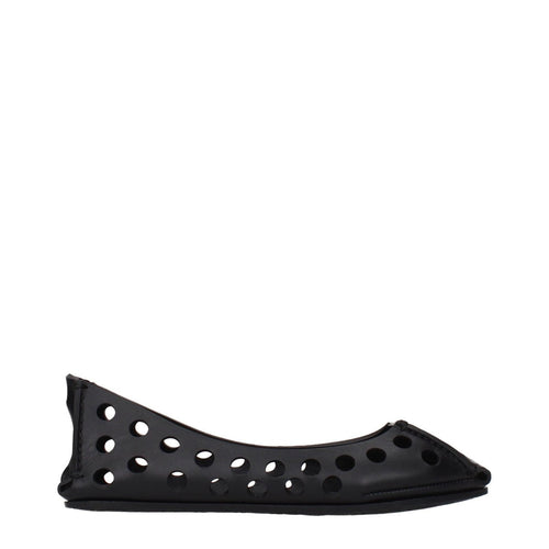 Alaïa Ballet Flat Leather Black