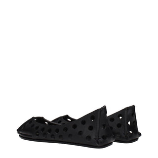 Alaïa Ballet Flat Leather Black back view