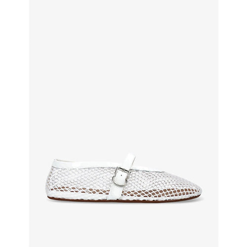 Alaïa Ballet Flat Leather Silver