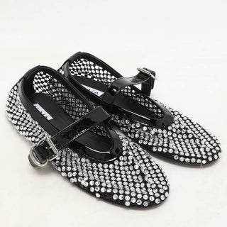 Alaïa Ballet Flat Strass Black detail view
