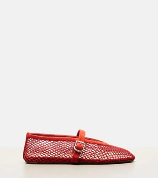 Alaïa Ballet Flat Net Red side view