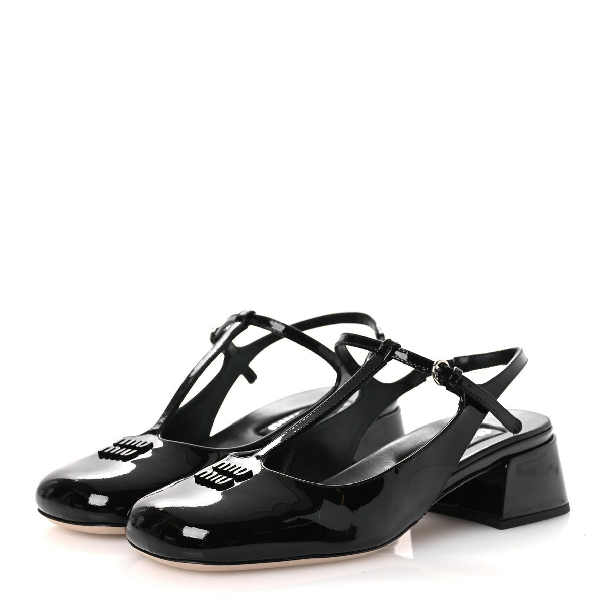 Miu Miu Mary Jane Black front view