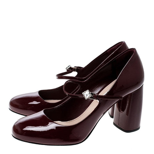Miu Miu Mary Jane Burgundy