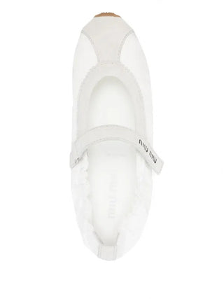 Miu Miu Mary Jane White side view