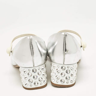 Miu Miu Mary Jane Silver back view