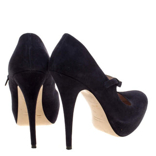 Miu Miu Mary Jane Navy back view