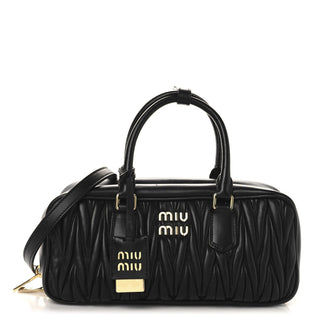 Miu Miu Arcadie Bag Black front view