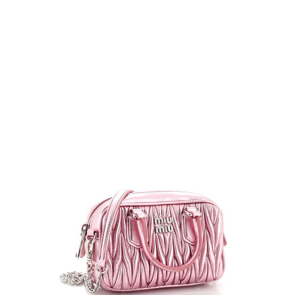 Miu Miu Arcadie Bag Powder Pink back view