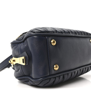 Miu Miu Arcadie Bag Navy side view