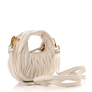 Miu Miu Wander Bag White side view