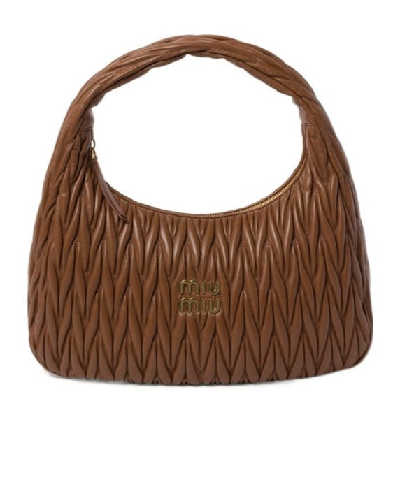 Miu Miu Wander Bag Cognac front view