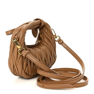 Miu Miu Wander Bag Caramel side view