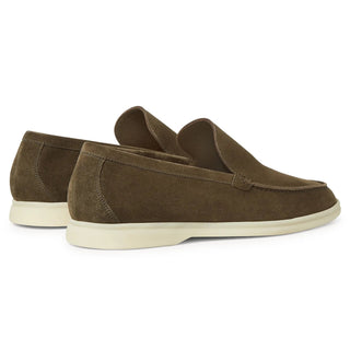 Loro Piana Summer Walk Loafer Deep Kummel back view