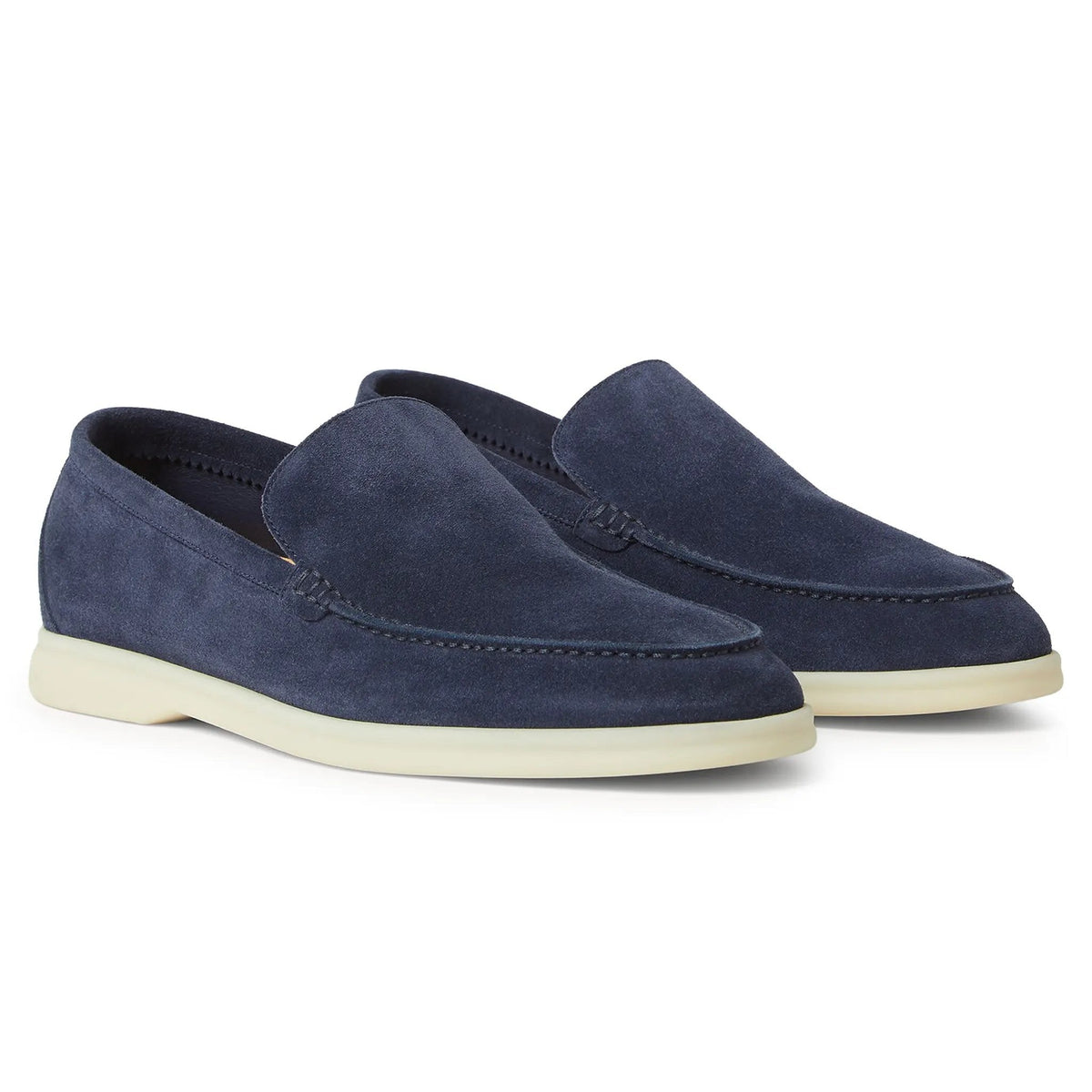 Loro Piana Summer Walk Loafer Blue Navy front view