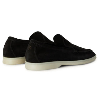 Loro Piana Summer Walk Loafer Black back view