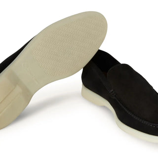 Loro Piana Summer Walk Loafer Black detail view