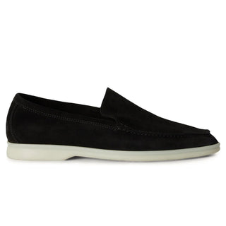 Loro Piana Summer Walk Loafer Black side view