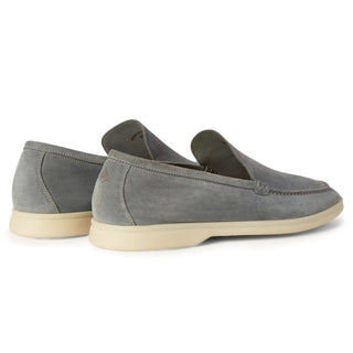 Loro Piana Summer Walk Loafer Grey back view