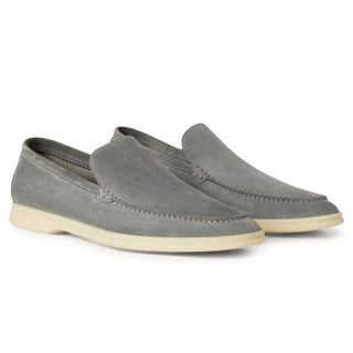 Loro Piana Summer Walk Loafer Grey front view