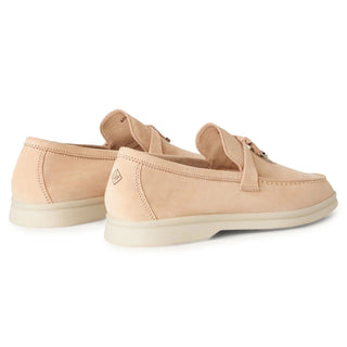 Loro Piana Summer Walk Loafer Rose front view