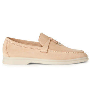 Loro Piana Summer Walk Loafer Rose side view