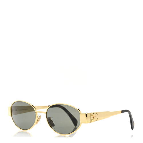 Celine Triomphe Sunglasses Gold / Gradient Lens