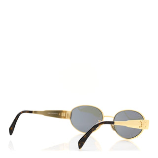 Celine Triomphe Sunglasses Gold / Gradient Lens side view
