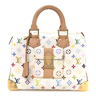 Louis Vuitton Murakami Monogram Multicolore Speedy 25 Blanc / Multicolor front view