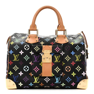 Louis Vuitton Murakami Monogram Multicolore Speedy 25 Noir / Multicolor front view