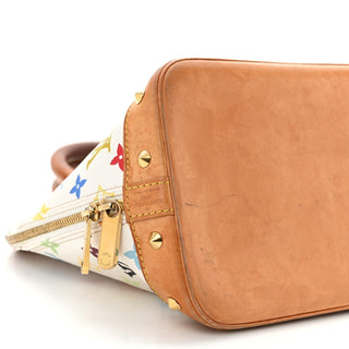 Louis Vuitton Murakami Monogram Multicolore Alma BB Blanc / Multicolor back view