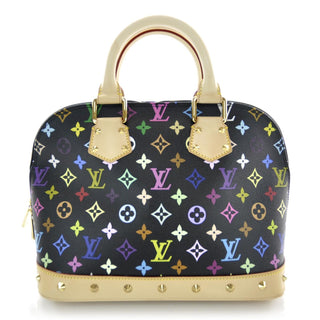 Louis Vuitton Murakami Monogram Multicolore Alma BB Noir / Multicolor front view