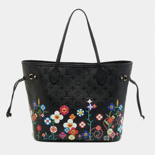 Louis Vuitton Murakami Monogram Multicolore Neverfull MM Noir / Multicolor front view