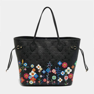 Louis Vuitton Murakami Monogram Multicolore Neverfull MM Noir / Multicolor side view