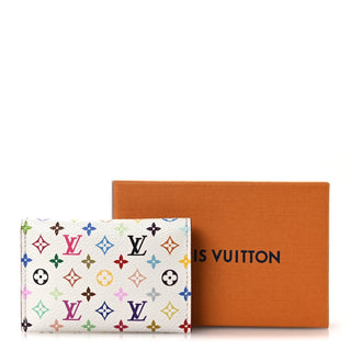 Louis Vuitton Murakami Monogram Multicolore Card Holder Blanc / Multicolor detail view
