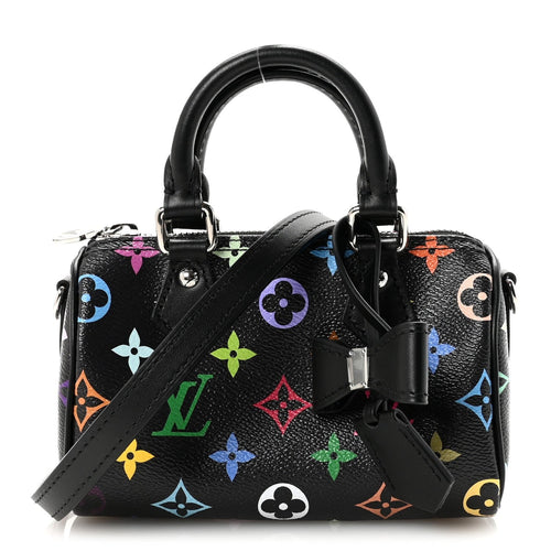 Louis Vuitton Murakami Monogram Multicolore Nano Speedy Noir / Multicolor