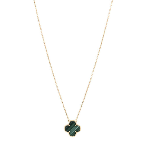 Van Cleef & Arpels Vintage Alhambra Necklace 10 motif Malachite