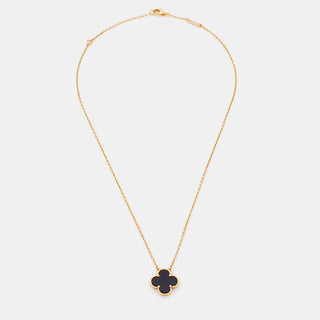 Van Cleef & Arpels Vintage Alhambra Pendant Onyx detail view