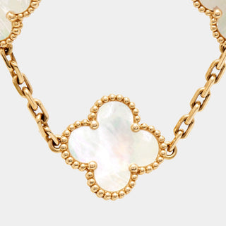 Van Cleef & Arpels Vintage Alhambra Bracelet 5 motif Mother of Pearl back view