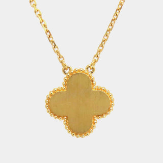 Van Cleef & Arpels Vintage Alhambra Pendant Diamond back view