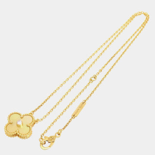 Van Cleef & Arpels Vintage Alhambra Pendant Diamond front view