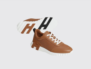 Hermès Men Bouncing Sneaker Naturel front view