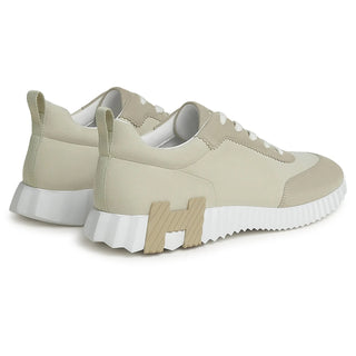 Hermès Men Bouncing Sneaker Beige glaise / Beige esquisse back view